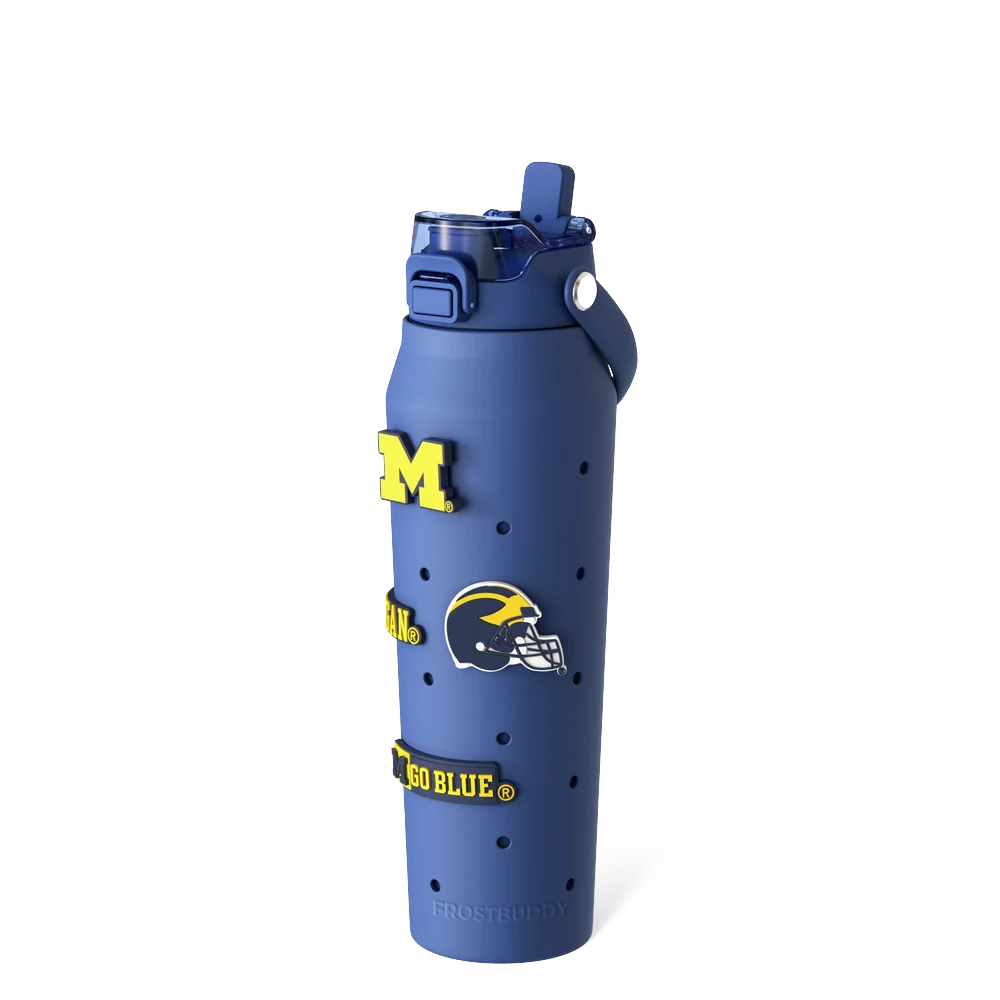 Bottle Buddy 32oz | Michigan Wolverines | Skin + Budz Bundle